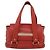 Chloé Chloe Tote Bag Leather Red Gold - vista 2