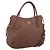 PRADA Hand Bag Vittero Dino Leather 2way Brown Gold
