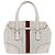 GUCCI GG Supreme Sherry Line Hand Bag PVC White Gold - vista 2
