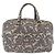 PRADA Hand Bag Leather Gray Gold - vista 2