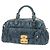 Miu Miu Matelasse Hand Bag Leather 2way Blue Gold - vista 13