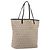 FENDI Zucchino Canvas Tote Bag Beige Silver 8BH074