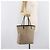 FENDI Zucchino Canvas Tote Bag Beige Silver 8BH074 - vista 22