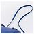 Autre Marque Borsa a mano Saint Laurent Baby Duffel in pelle 2way blu e oro - vista 10
