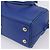Autre Marque Borsa a mano Saint Laurent Baby Duffel in pelle 2way blu e oro - vista 14