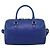 Autre Marque Borsa a mano Saint Laurent Baby Duffel in pelle 2way blu e oro - vista 3
