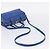 Autre Marque Borsa a mano Saint Laurent Baby Duffel in pelle 2way blu e oro - vista 9