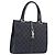 GUCCI GG Canvas Jackie Hand Bag Black Silver 002 1065