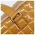 CHANEL Choco Bar Hand Bag Patent Yellow Silver CC - vista 17