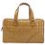 CHANEL Choco Bar Hand Bag Patent Yellow Silver CC - vista 2