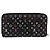 LOUIS VUITTON Monogram Multicolor Zippy Wallet Black M60243 LV - vista 2