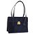 GUCCI Tote Bag Suede Navy Gold
