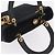 Christian Dior Lady Dior Canage Hand Bag Canvas Black Gold - vista 6