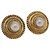 CHANEL Boucles d'oreilles métal Doré CC