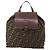 Mochila FENDI de lona Zucca Marrón Negro - vista 13
