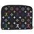 LOUIS VUITTON Monogram Multicolor Zippy Coin Purse Black M93740 LV - vista 2
