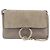 Chloé Chloe Fay Shoulder Bag Leather Suede Beige Gold - vista 2