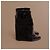 Stivaletti Givenchy in pelle e camoscio nero con zeppa - vista 10
