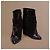 Stivaletti Givenchy in pelle e camoscio nero con zeppa - vista 7