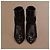 Stivaletti Givenchy in pelle e camoscio nero con zeppa - vista 9