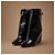 Givenchy Stivaletti Shark Lock in pelle nera - vista 3