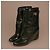 Givenchy Shark Lock Black Leather Ankle Boots - view 2