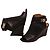 Givenchy Botines Shark Lock de cuña en cuero negro