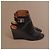 Givenchy Botines Shark Lock de cuña en cuero negro - vista 12