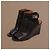 Givenchy Botines Shark Lock de cuña en cuero negro - vista 4