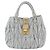 Miu Miu Tote Bag aus grauem Matelassé-Leder