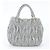 Miu Miu Tote Bag aus grauem Matelassé-Leder - Ansicht 3