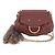 Borsa a tracolla Gucci in pelle con catena e charm in pelliccia Bamboo
