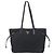 Borsa Tote Prada in nylon Tessuto e pelle nera
