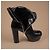 Gucci Stivaletti platform Runway in pelle nera - vista 7