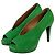 Hermès Décolleté peep-toe in camoscio verde