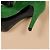 Hermès Décolleté peep-toe in camoscio verde - vista 10