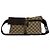 Borsa a tracolla in pelle e tela GG Pattern Gucci