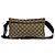 Borsa a tracolla in pelle e tela GG Pattern Gucci - vista 2