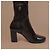 Botas altas Prada de cuero marrón para mujer - vista 10