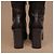 Botas altas Prada de cuero marrón para mujer - vista 11
