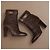 Givenchy Shark Lock Botines de piel marrón - vista 14