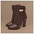 Givenchy Shark Lock Botines de piel marrón - vista 5