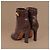 Givenchy Shark Lock Botines de piel marrón - vista 6