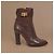 Givenchy Shark Lock Botines de piel marrón - vista 7