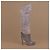 Bottes hautes Sergio Rossi en daim gris et cuir de python - vue 7