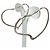 Autre Marque Orecchini a cerchio Tiffany Open Heart - vista 3