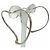 Autre Marque Orecchini a cerchio Tiffany Open Heart - vista 4