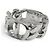 Anello a Fascia Argento Dior Homme R0977HOMST