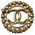 Spilla Chanel Gold Coco Mark Heart Circle - vista 3