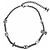 Collana Chanel A22P in metallo Coco Mark con strass - vista 2